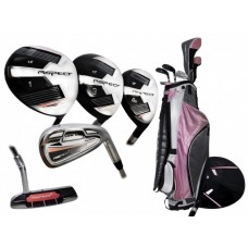 ORLIMAR ASPECT LADIES, TALL, LEFT HAND, PINK ALL GRAPHITE EDITION FULL SET wBAG+DRIVER+HYBRIDS+IRONS+PW+SW+PUTTER